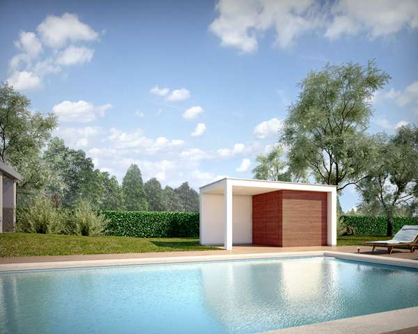 Een pool house kiezen voor uw privé zwembad